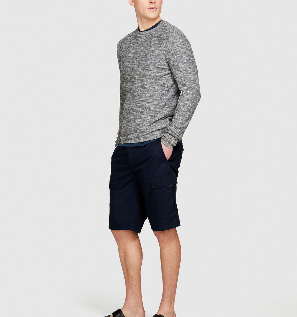 Marl sweater - men's crew neck sweaters - Light Gray | Sisley image number 2